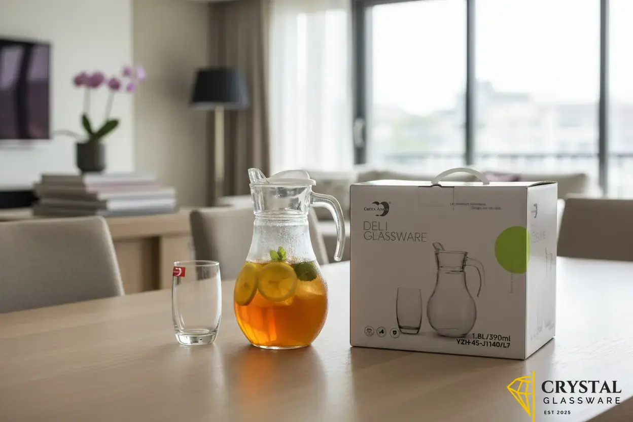 GreenApple Glassware 7 pcs Water Set — Crystal Glassware Pakistan